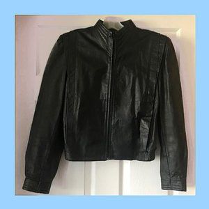 Berman's Black Leather Jacket